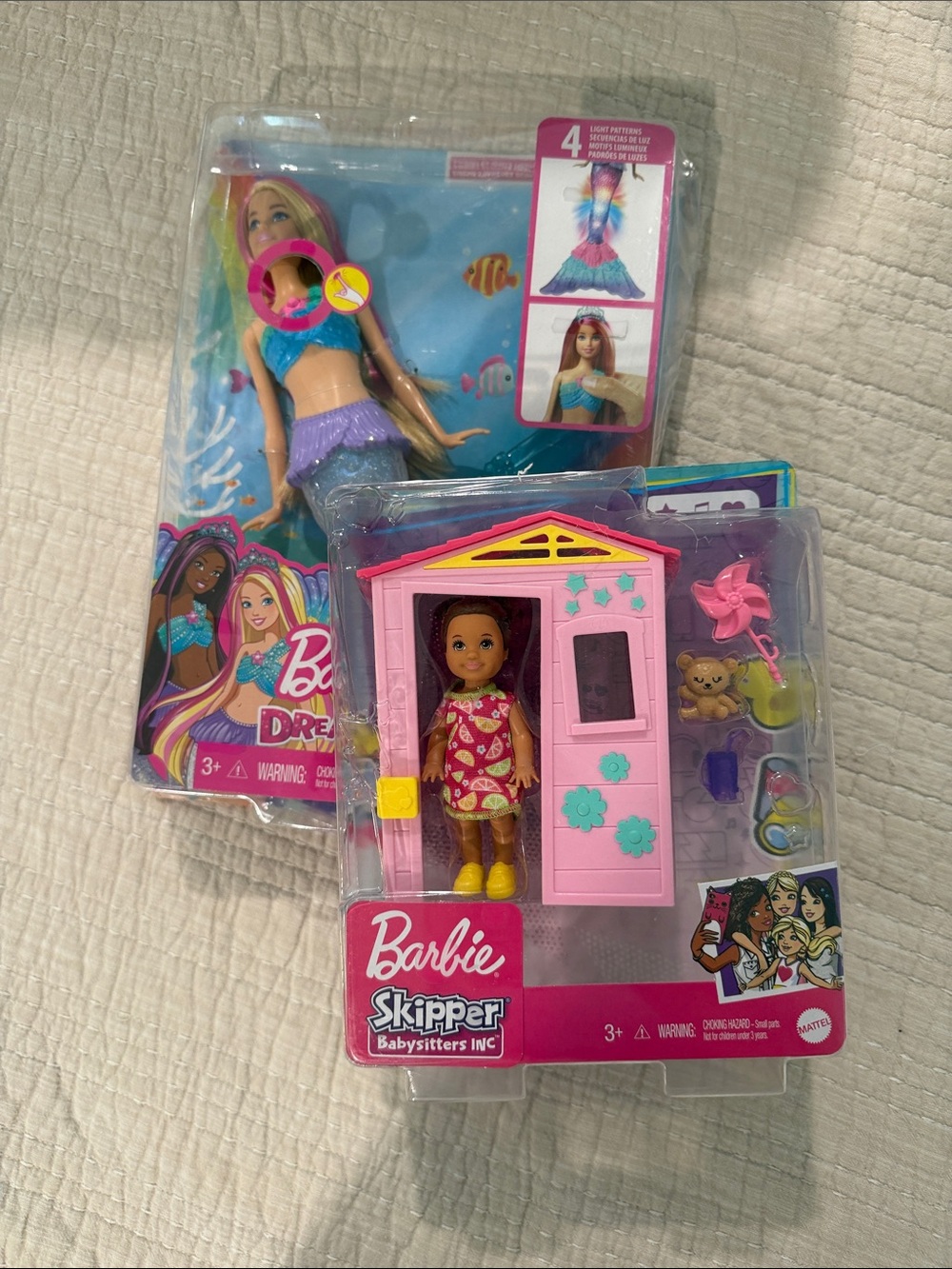Barbie Skipper Doll Playset with Pink Door Accessory and Mermaid Doll